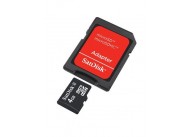 Карта памяти Sandisk microSDHC Card Class 4 4GB + SD adapter (SDSDQM-004G-B35A)