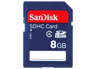 Карта памяти Sandisk SDHC Card 8GB Class 4 (SDSDB-008G-B35)