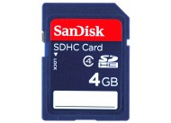 Карта памяти Sandisk SDHC Card 4GB Class 4 (SDSDB-004G-B35)