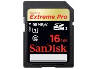 Карта памяти Sandisk Extreme Pro SDHC UHS Class 1 95MB/s 16GB (SDSDXPA-016G-X46)
