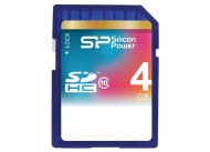 Карта памяти Silicon Power SDHC Card 4GB Class 10 (SP004GBSDH010V10)