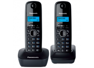 Беспроводной телефон Panasonic KX-TG1612RUH (серый/черный, 2 трубки)
