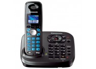 Беспроводной телефон Panasonic KX-TG8041RUT (темно-серый металлик, двойной набор, автоответчик)