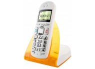 Беспроводной телефон Sagemcom D27T (оранжевая подставка)