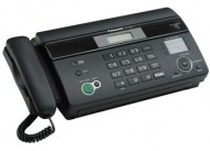 Факс Panasonic KX-FT982RUB на т/бумаге, 9600 бит/с, АОН, справ 100 аб., монитор (черный)