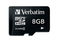 Карта памяти Verbatim microSDHC 8GB Class 4 (44018)
